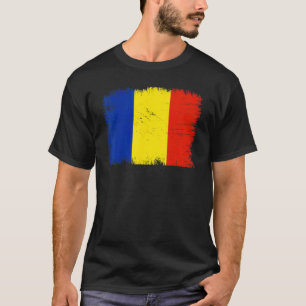Vintage Romania Flag Romanian Independence Day T-Shirt