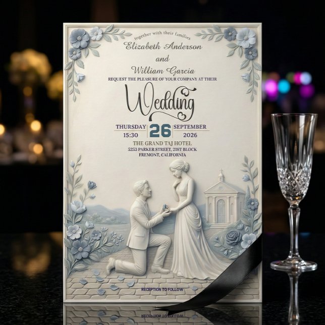 Vintage Romantic Chapel Wedding Invitation (Creator Uploaded)