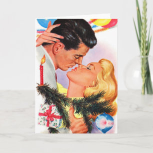 Vintage Romantic Christmas Greeting Card