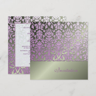 Vintage+ Romantic Damask Wedding Invitations