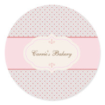 Vintage Romantic Frame Bakery Label