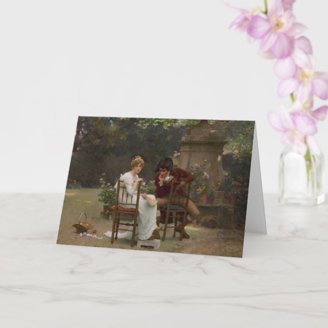 Vintage, Romantic Greeting Card (Orchid)