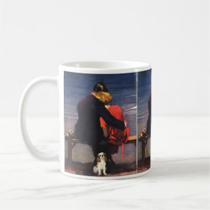 Vintage Romantic Love, Romance on the Beach Coffee Mug