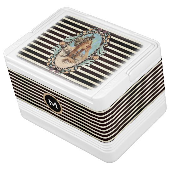 Vintage, Romantic & Modern Woman Igloo Cooler