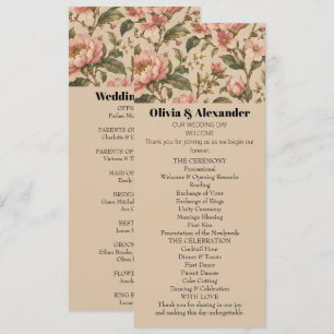 Vintage Romantic Peony & Rose Garden Pattern Invitation
