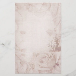 Vintage Romantic Rose Stationery