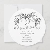 Vintage Romantic Round Bow Wedding Elegant