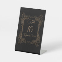 Vintage Romantic Steampunk Fairytale Table Number