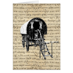 Vintage romany gypsy wagon