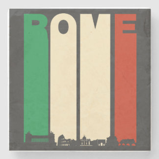 Vintage Rome Cityscape Stone Coaster