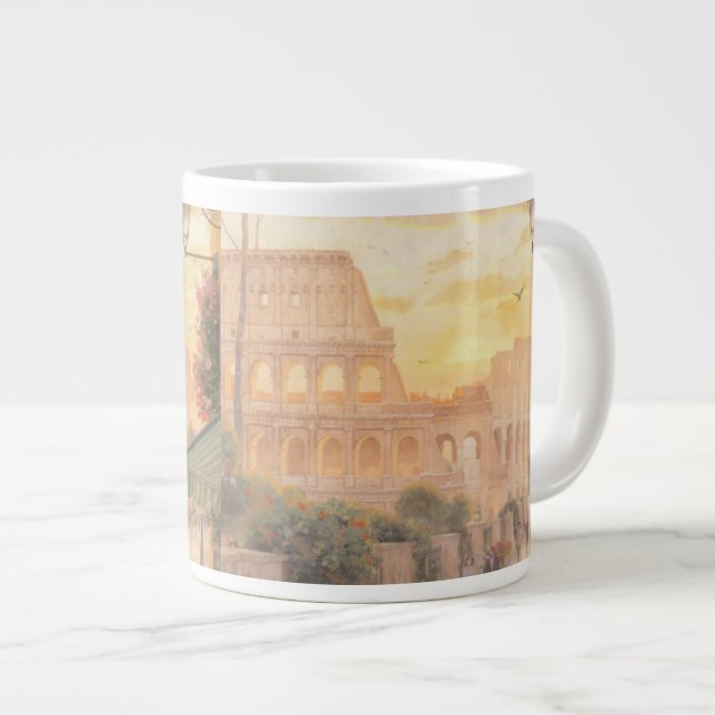 Vintage Rome Colosseum Ceramic Coffee Mug (Front Right)