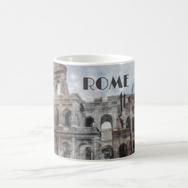 Vintage Rome Colosseum Coffee Mug – Italy Travel  (Center)