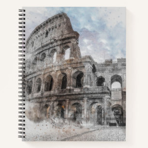 Vintage Rome Colosseum Travel Notebook – Italy 