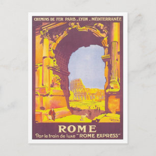Vintage Rome Express Postcard