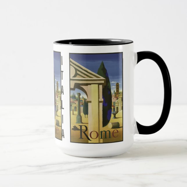 Vintage Rome Italy custom mugs (Right)