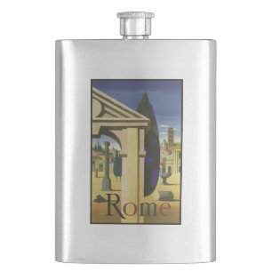 Vintage Rome Italy flask