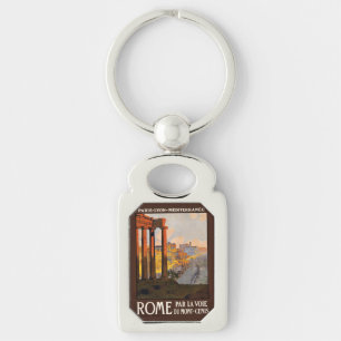 Vintage Rome Italy key chain