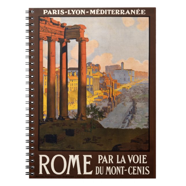 Vintage Rome Italy notebook (Front)