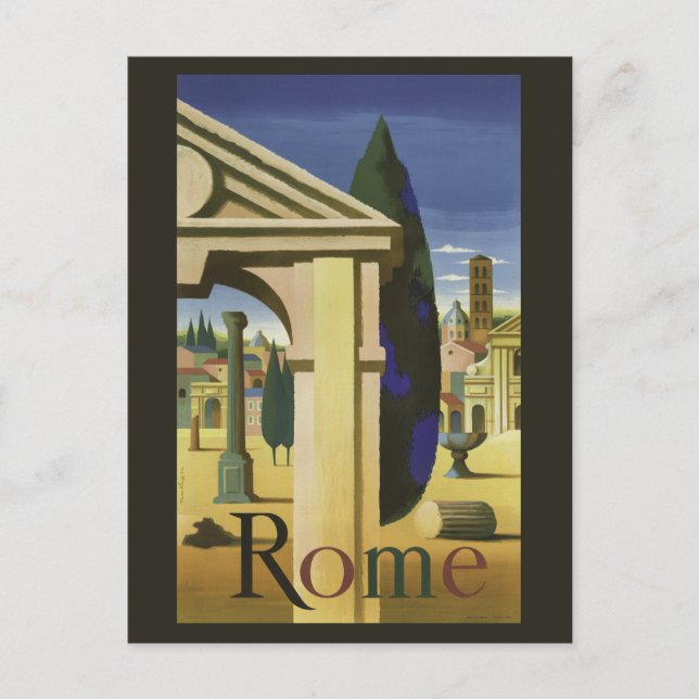 Vintage Rome Italy postcard (Front)