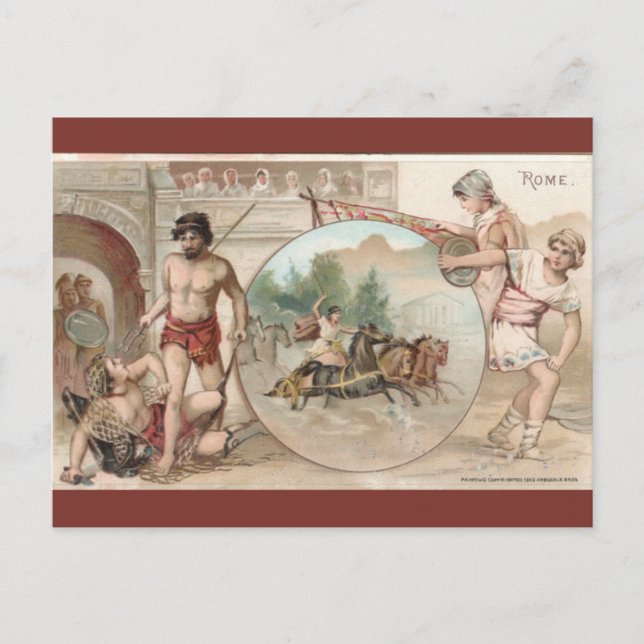 Vintage Rome Italy Postcard (Front)