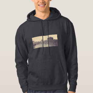 Vintage Rome Tiber Castle And Vatican Fine Art Hoodie