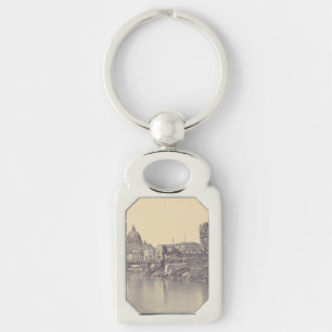 Vintage Rome Tiber Castle And Vatican Fine Art Key Ring