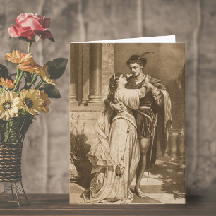 Vintage Romeo And Juliet Valentine's Day Card