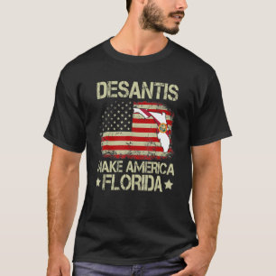 Vintage Ron DeSantis 2024 Make America Florida Ame T-Shirt