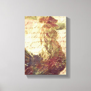 Vintage Rooster Canvas Print