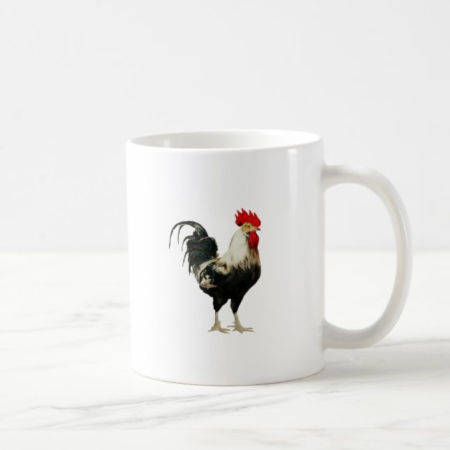 Vintage Rooster Chicken Customise Animal best Coffee Mug (Right)