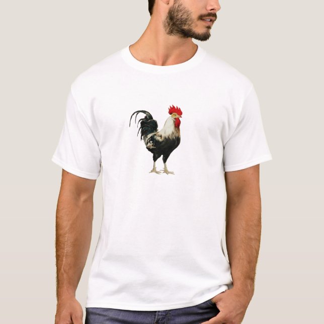 Vintage Rooster Chicken Customise Animal best T-Shirt (Front)