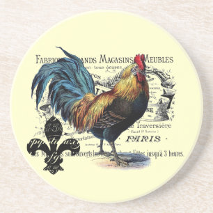 Vintage Rooster Coaster