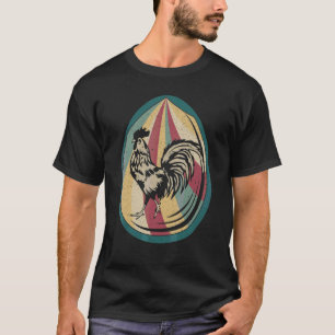 Vintage Rooster Easter Egg Mens Boys Kids T-Shirt