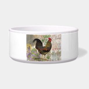 Vintage Rooster French Collage Farm Pet