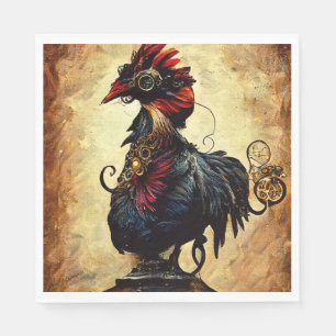 Vintage Rooster Napkin