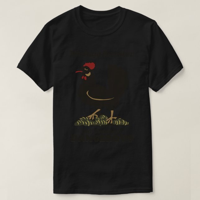 Vintage Rooster Old Cranky and Dangerous T-Shirt (Design Front)