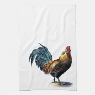 Vintage Rooster Tea Towel