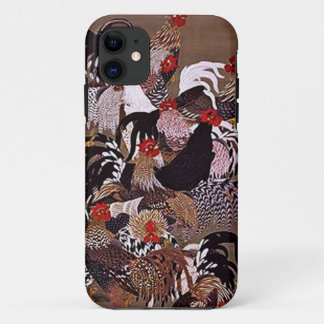 Vintage Roosters Art iPhone 11 Case