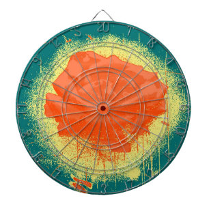 Vintage Rose 3 Dartboard