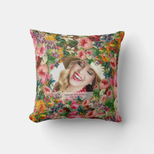 Vintage Rose 50th Birthday PHOTO Cushion