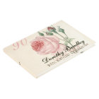 Vintage Rose 90th Birthday Celebration Guest Book