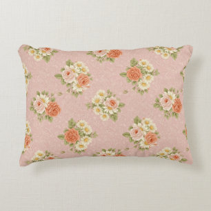 Vintage Rose and Daisy Bedding Decorative Cushion