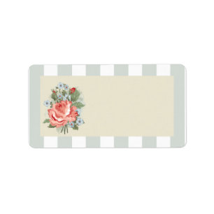 Vintage Rose Antique Wedding Mailing Address Label