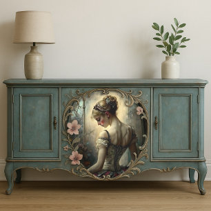 Vintage Rose Ballerina Art Decoupage Tissue Paper