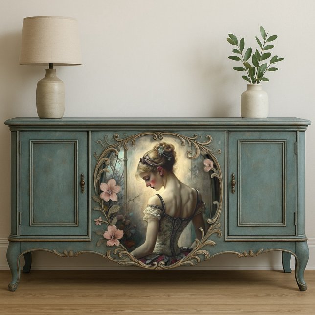 Vintage Rose Ballerina Art Decoupage Tissue Paper (Creator Uploaded)