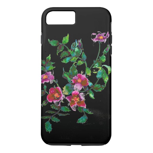 Vintage Rose - black Case-Mate iPhone Case (Back)