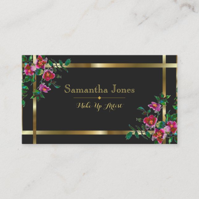 Vintage Rose - business card (Front)