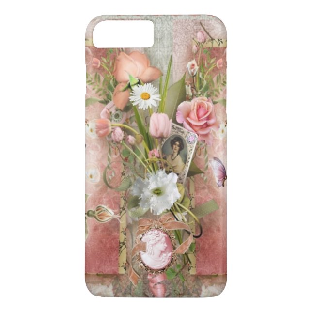 Vintage Rose Case-Mate iPhone Case (Back)