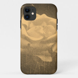 Vintage rose close-up iPhone 11 case