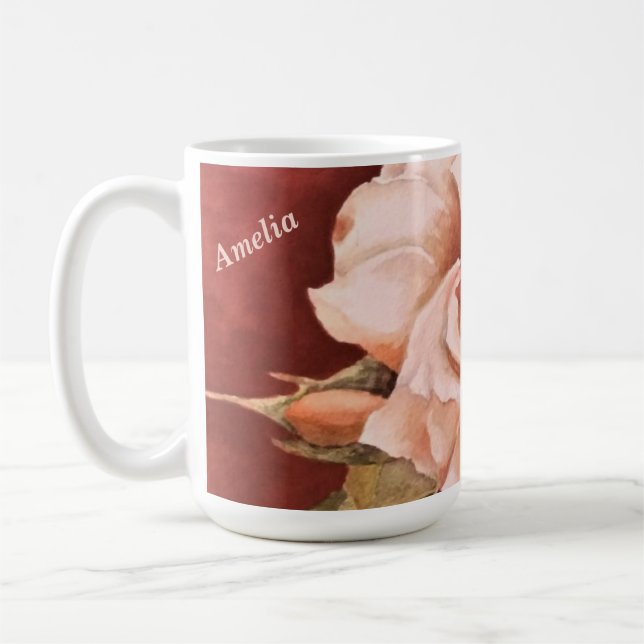 VINTAGE ROSE COFFEE MUG (Left)
